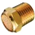 Alpha Technologies Aignep USA 3/4" NPT Sintered Bronze Muffler 50 Micron 145 psi 14 to 176 F 7031-12